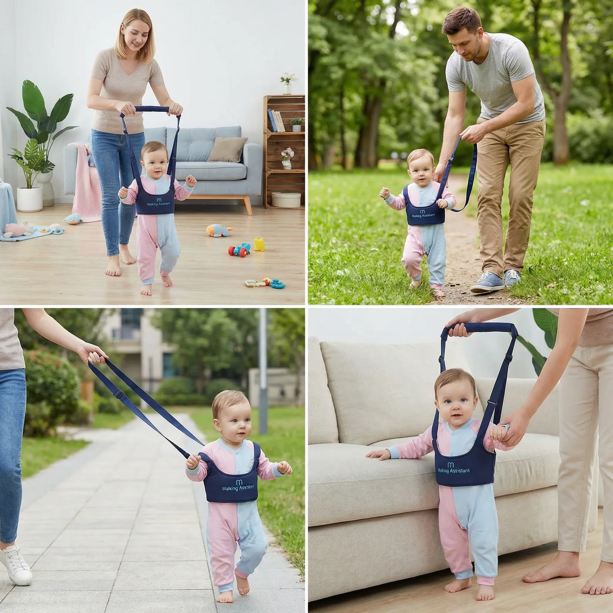 Adjustable Baby Walking Harness with Safety Strap - Image 4