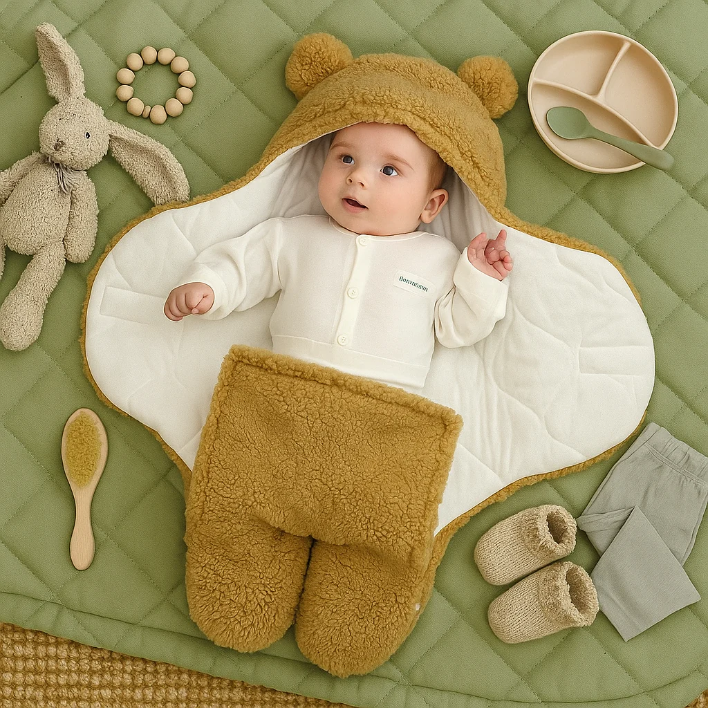 Baby Bear blanket and sleeping bag - Image 5