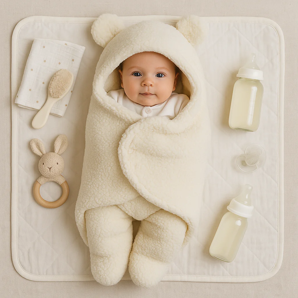 Baby Bear blanket and sleeping bag - Image 6