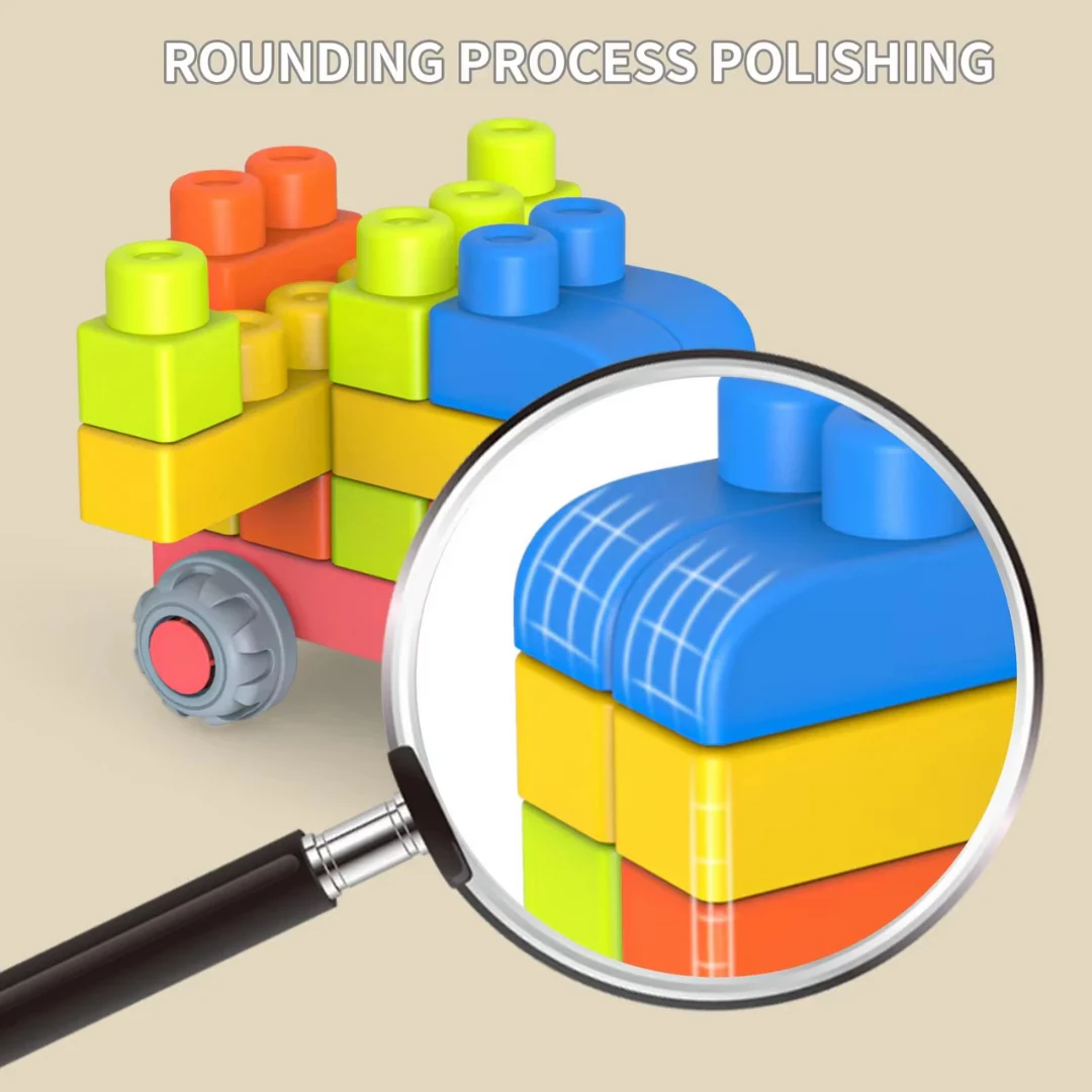 Children's Safe Rubber Building Blocks for Early Education - Image 5