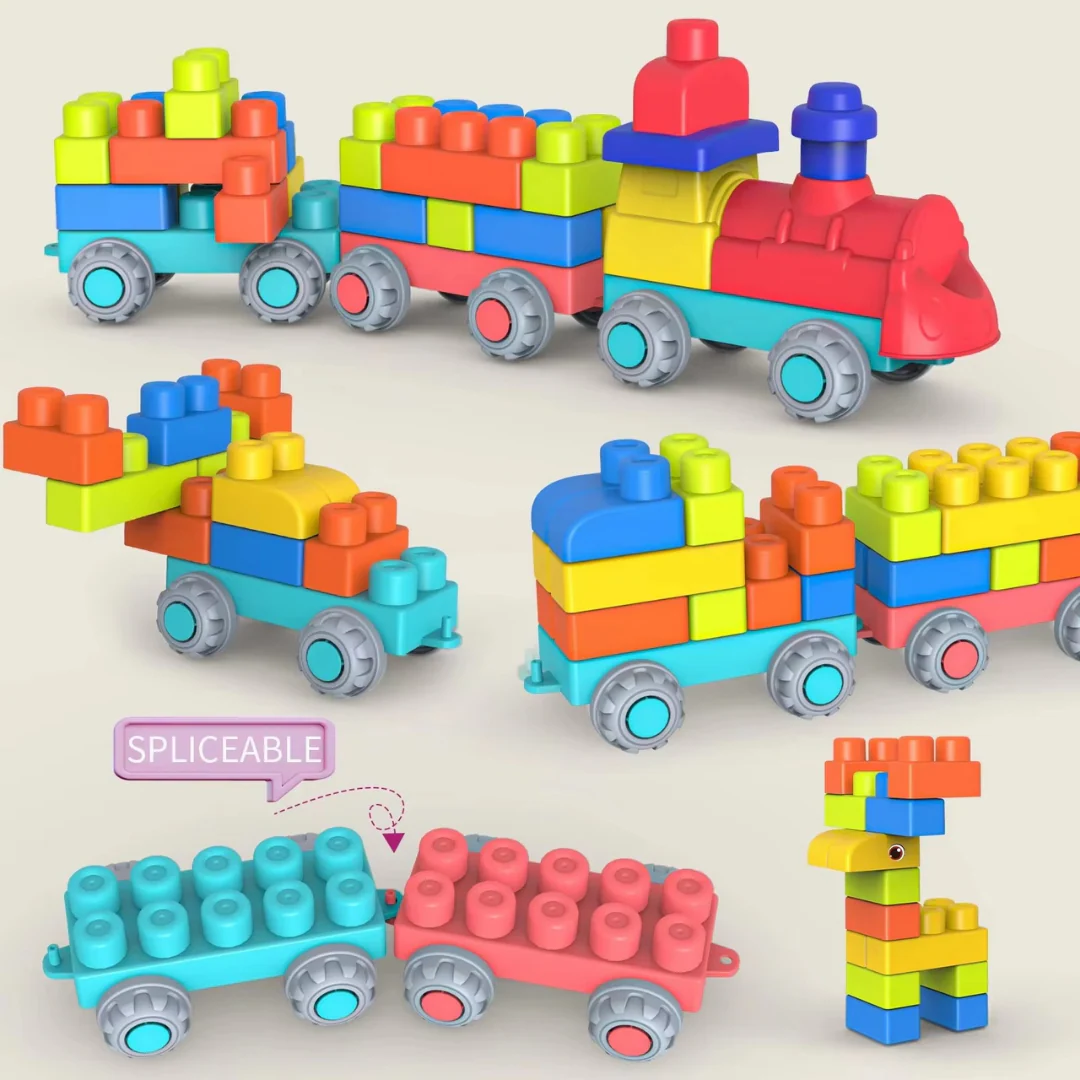 Children's Safe Rubber Building Blocks for Early Education - Image 6