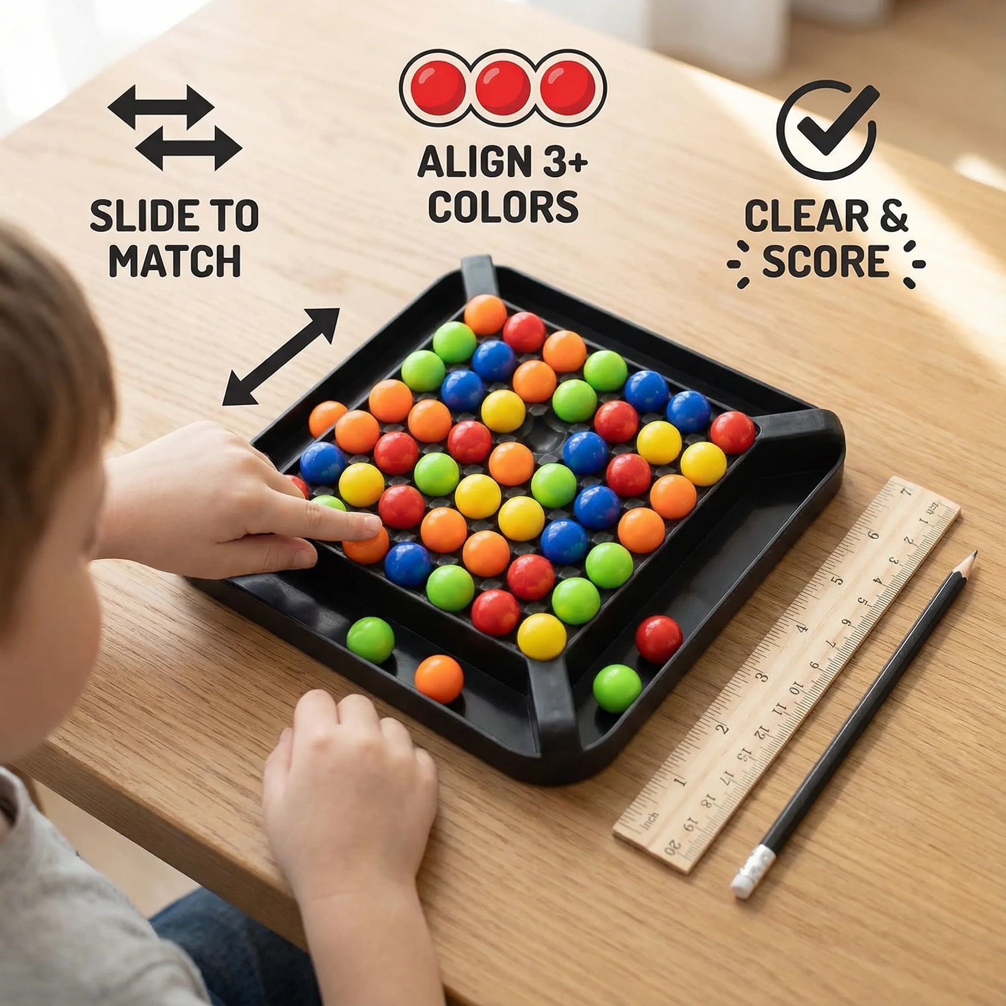 Colour Match Logic Game – Interactive Marble Puzzle for Kids & Adults - Image 3