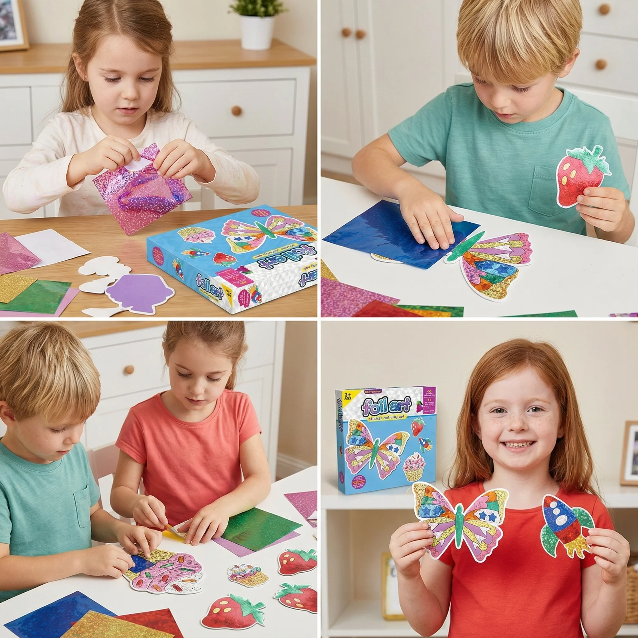 Foil Art Craft Kit for Kids – Mess-Free Creative Fun - Image 4