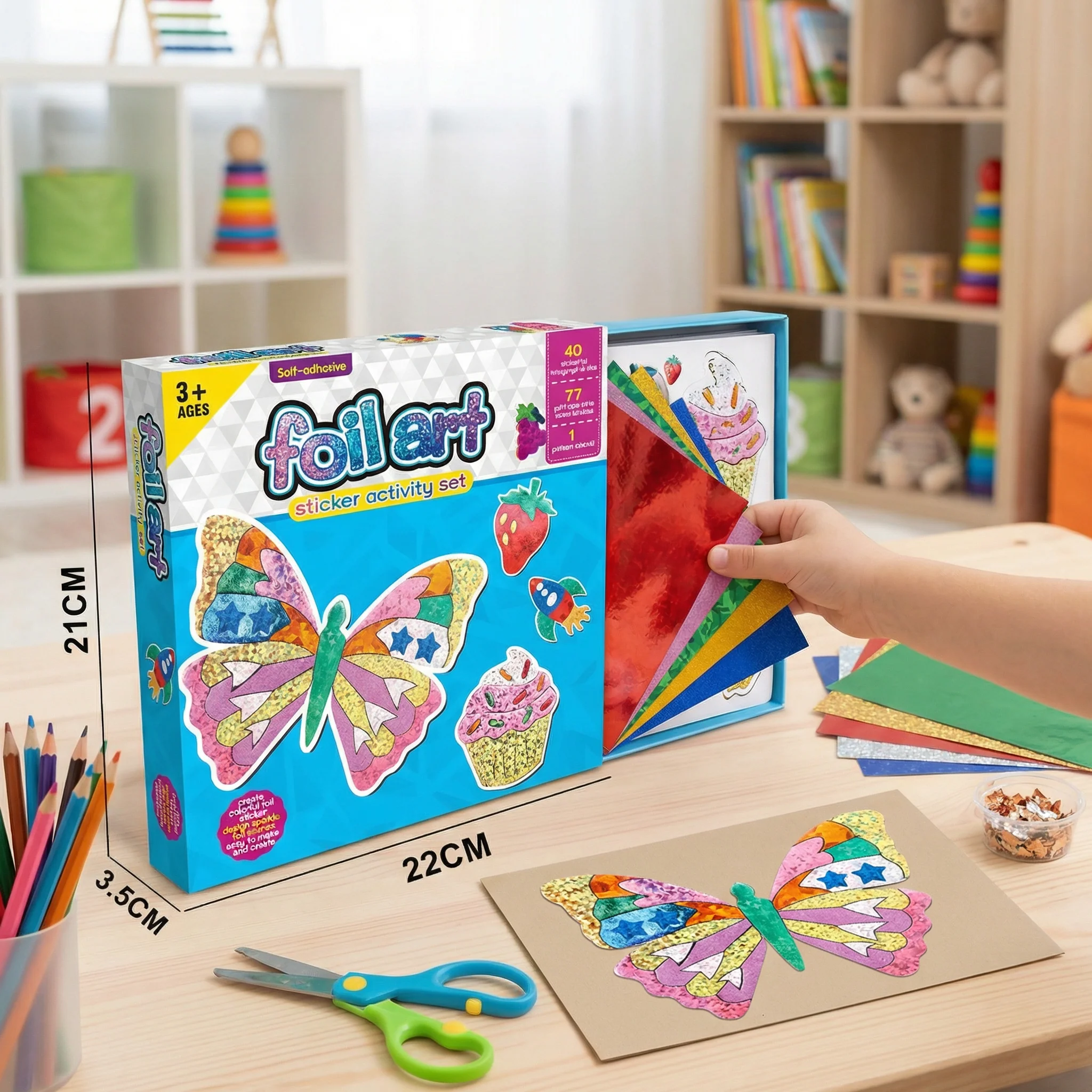 Foil Art Craft Kit for Kids – Mess-Free Creative Fun - Image 5