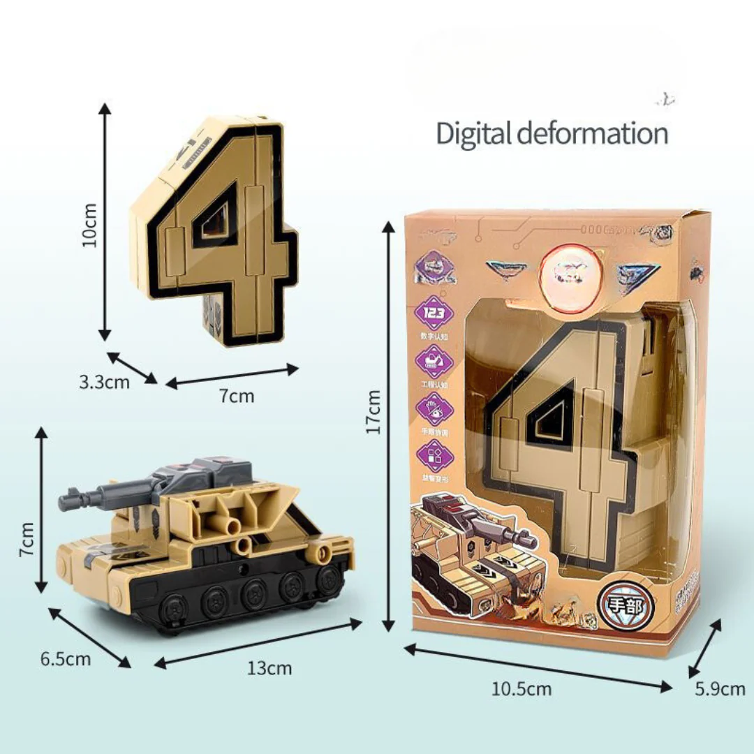Foldable Number Vehicle Kids Toy - Image 3