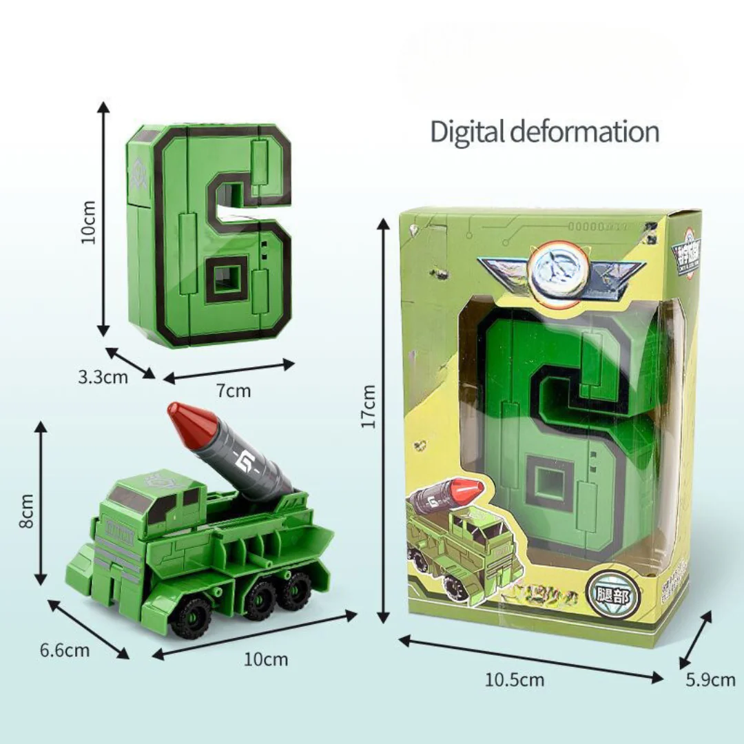 Foldable Number Vehicle Kids Toy - Image 6