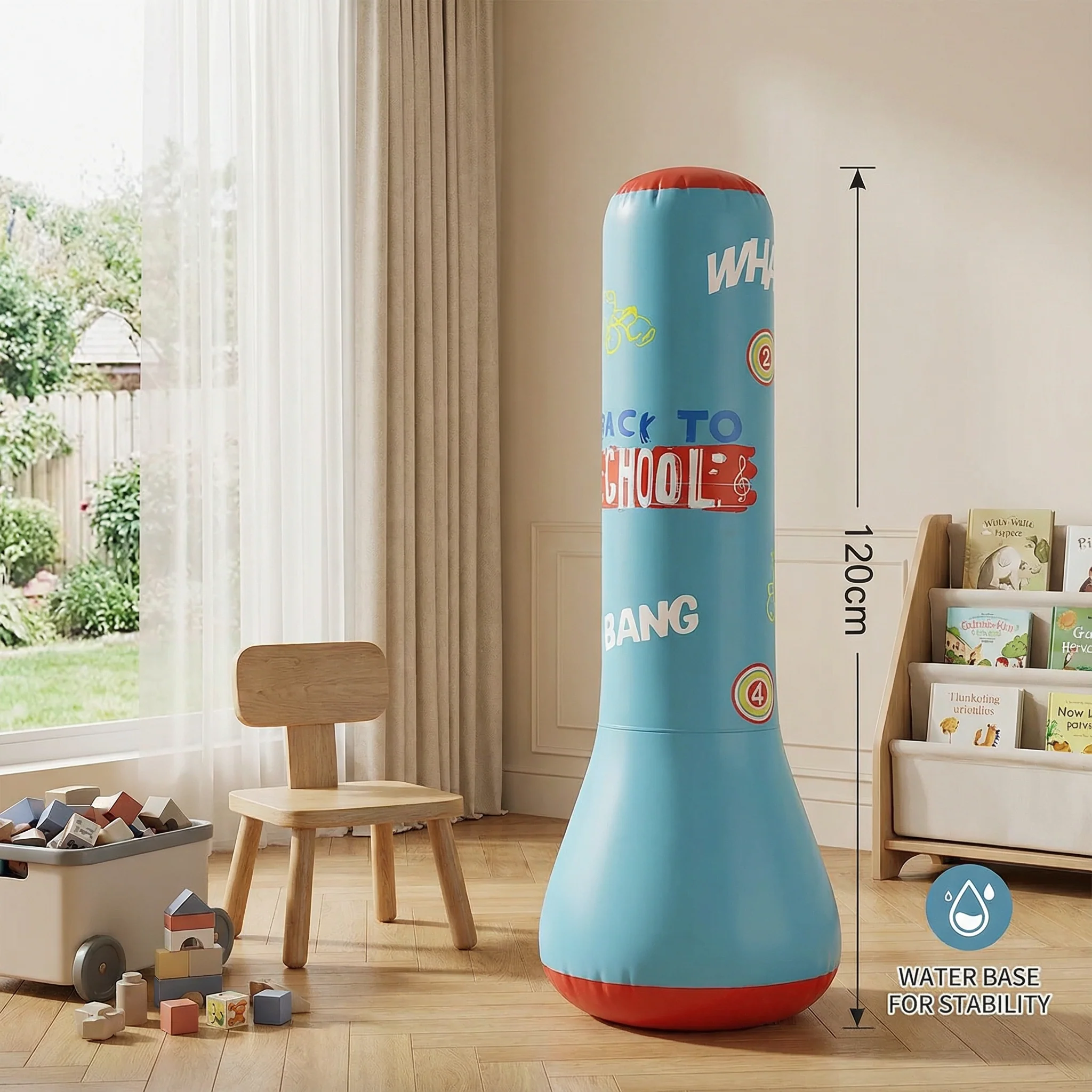 Inflatable Kids Punch Bag with Water Base - Image 4
