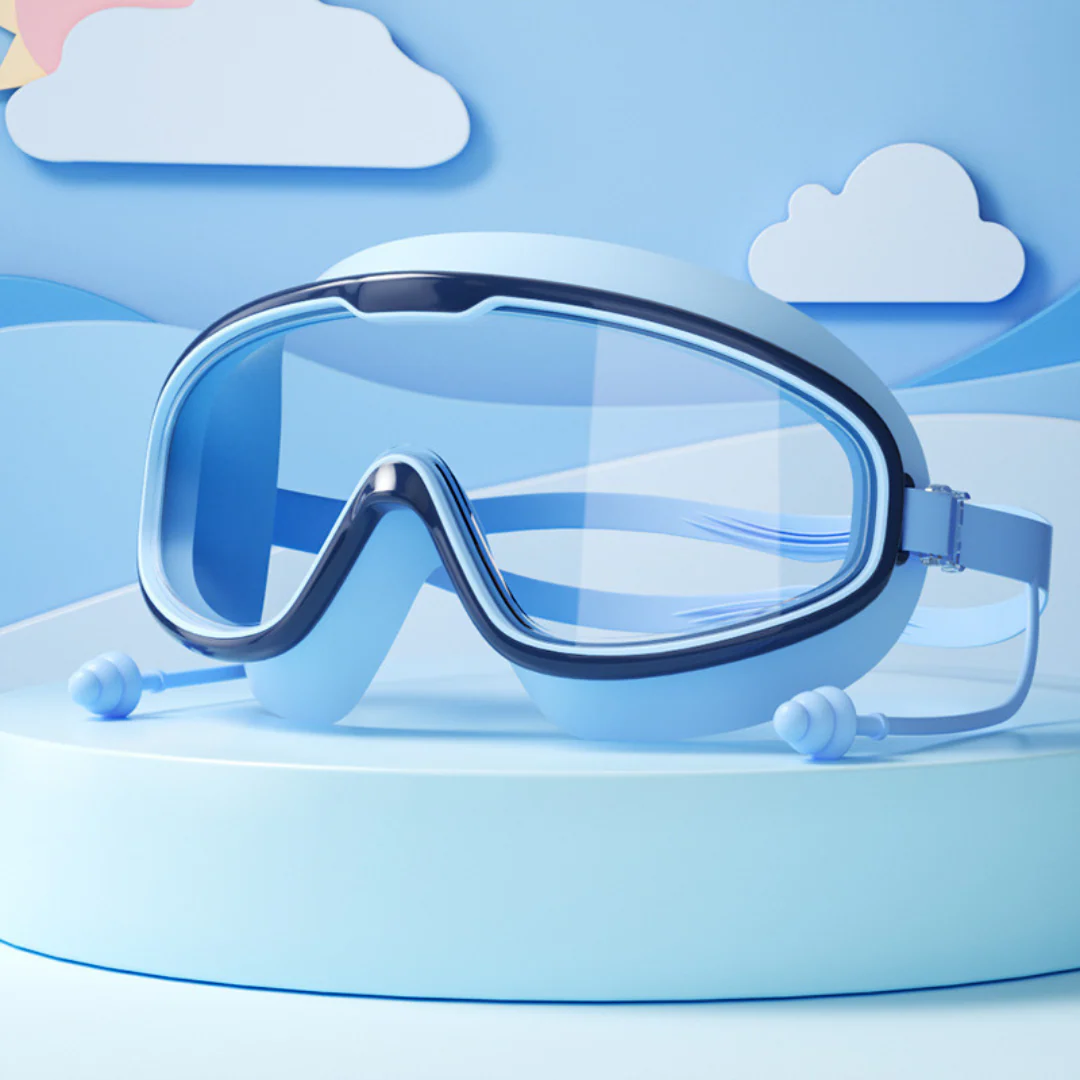 Kids Swimming goggles with large frames and anti-fog system - Image 3