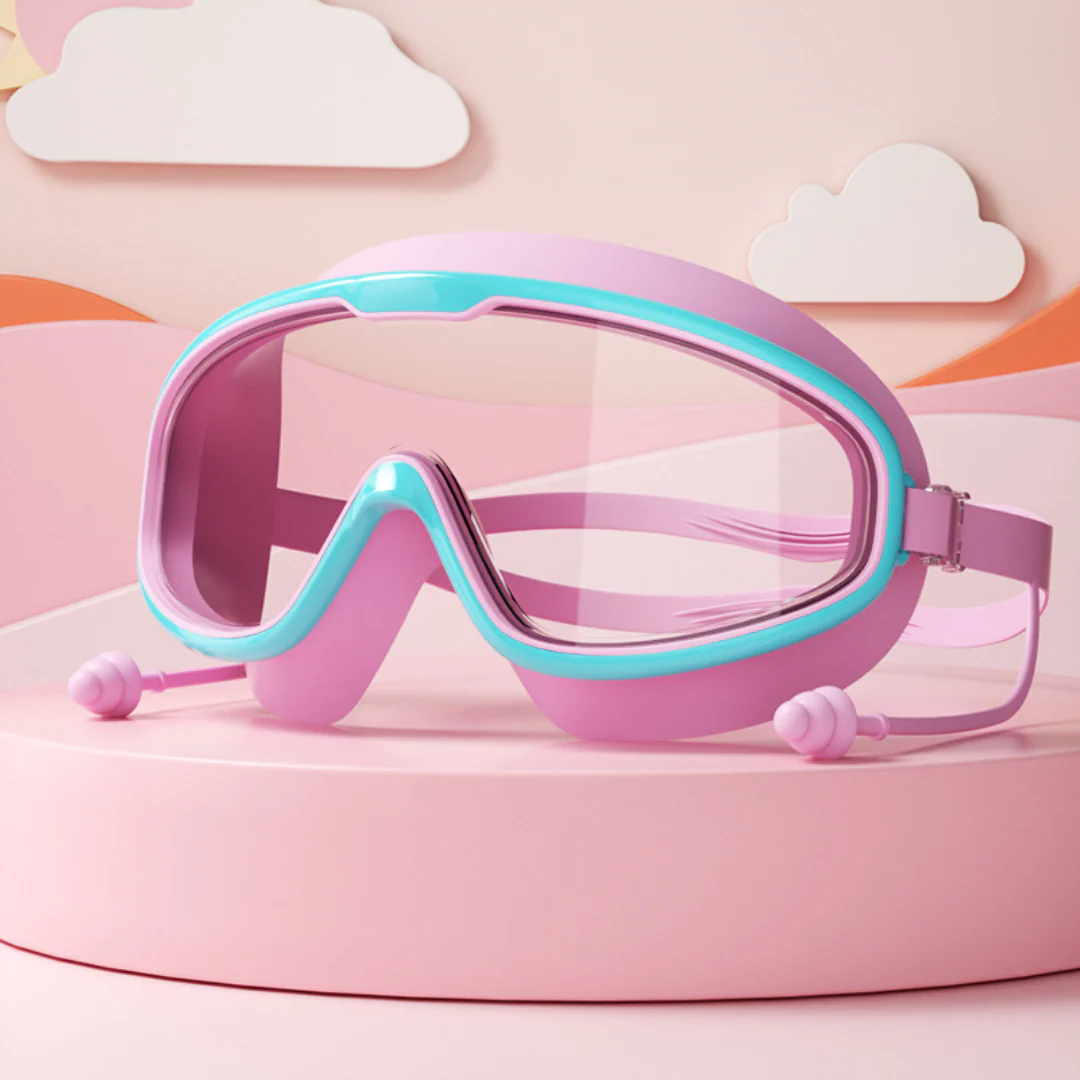 Kids Swimming goggles with large frames and anti-fog system - Image 4