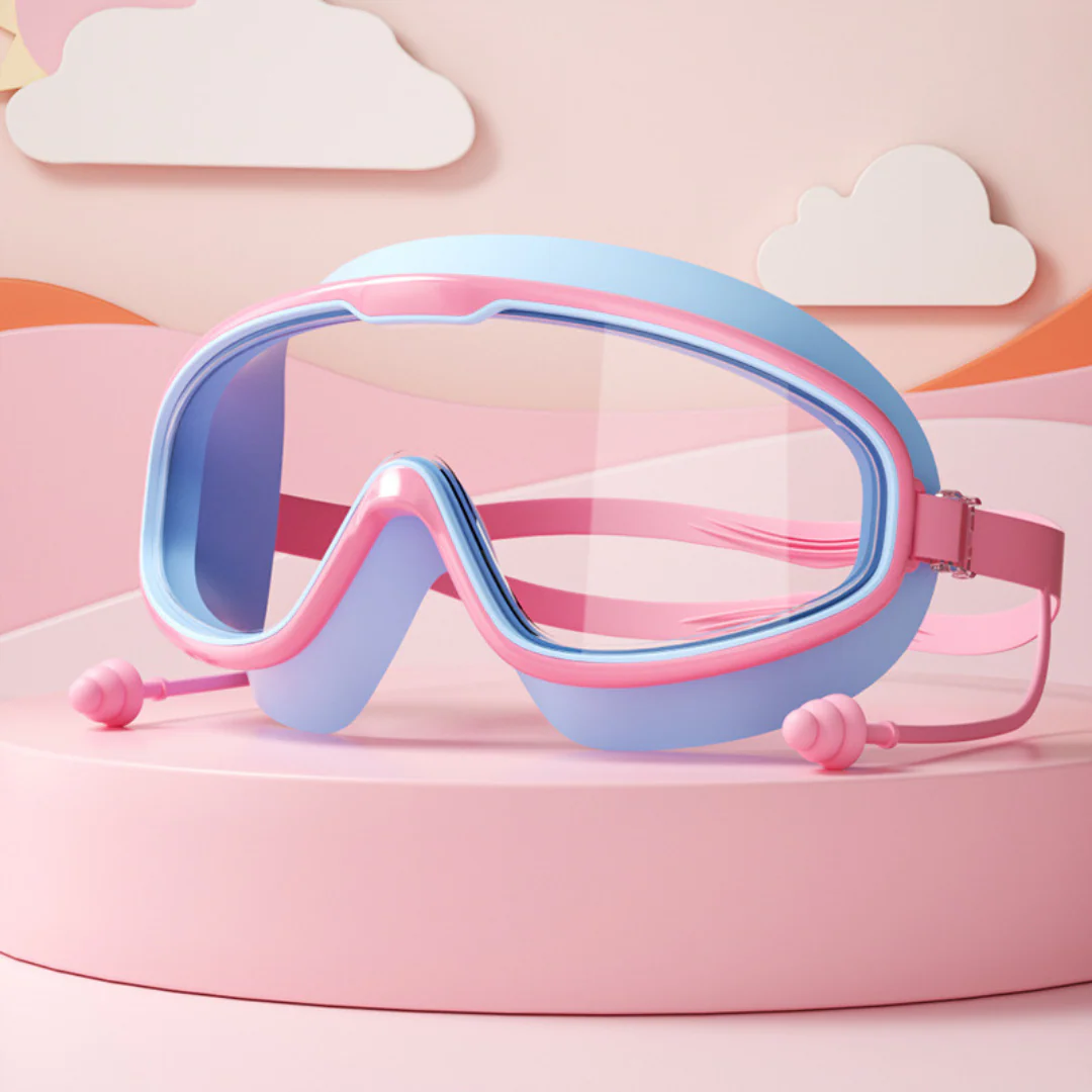 Kids Swimming goggles with large frames and anti-fog system - Image 5