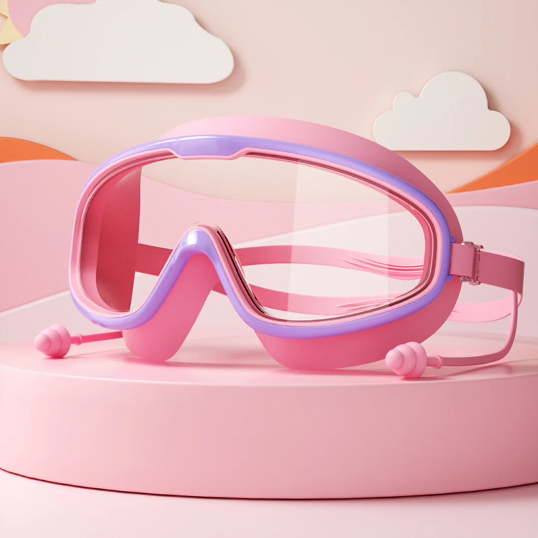 Kids Swimming goggles with large frames and anti-fog system - Image 6