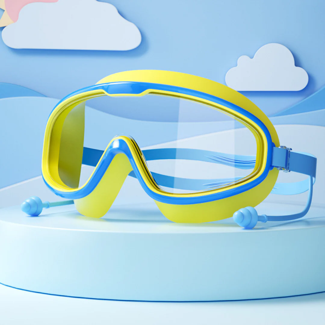 Kids Swimming goggles with large frames and anti-fog system - Image 7