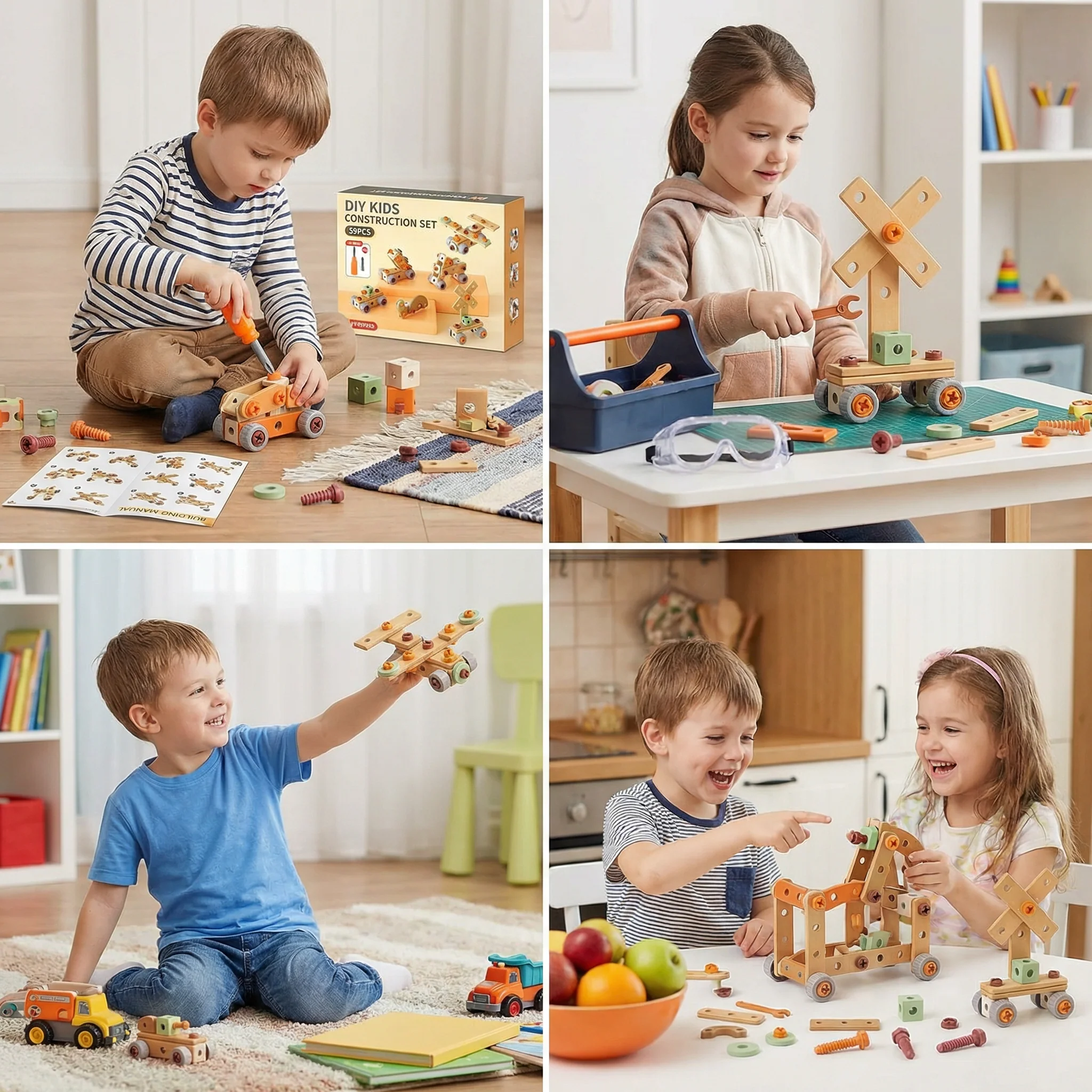 Kids Tool Set for Building & Fixing – Educational Construction Toy - Image 4