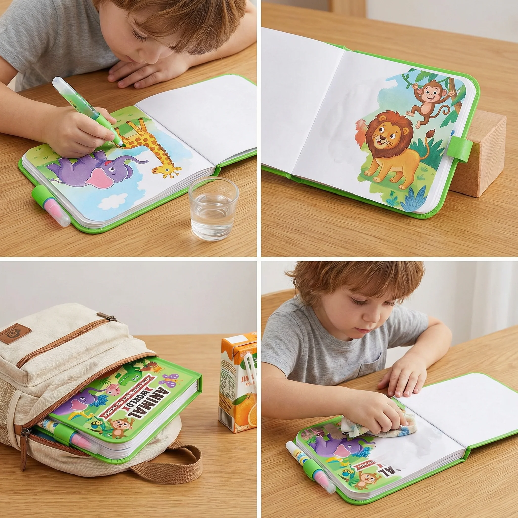 Magic Water Drawing Book – Reusable Mess-Free Colouring Fun - Image 4