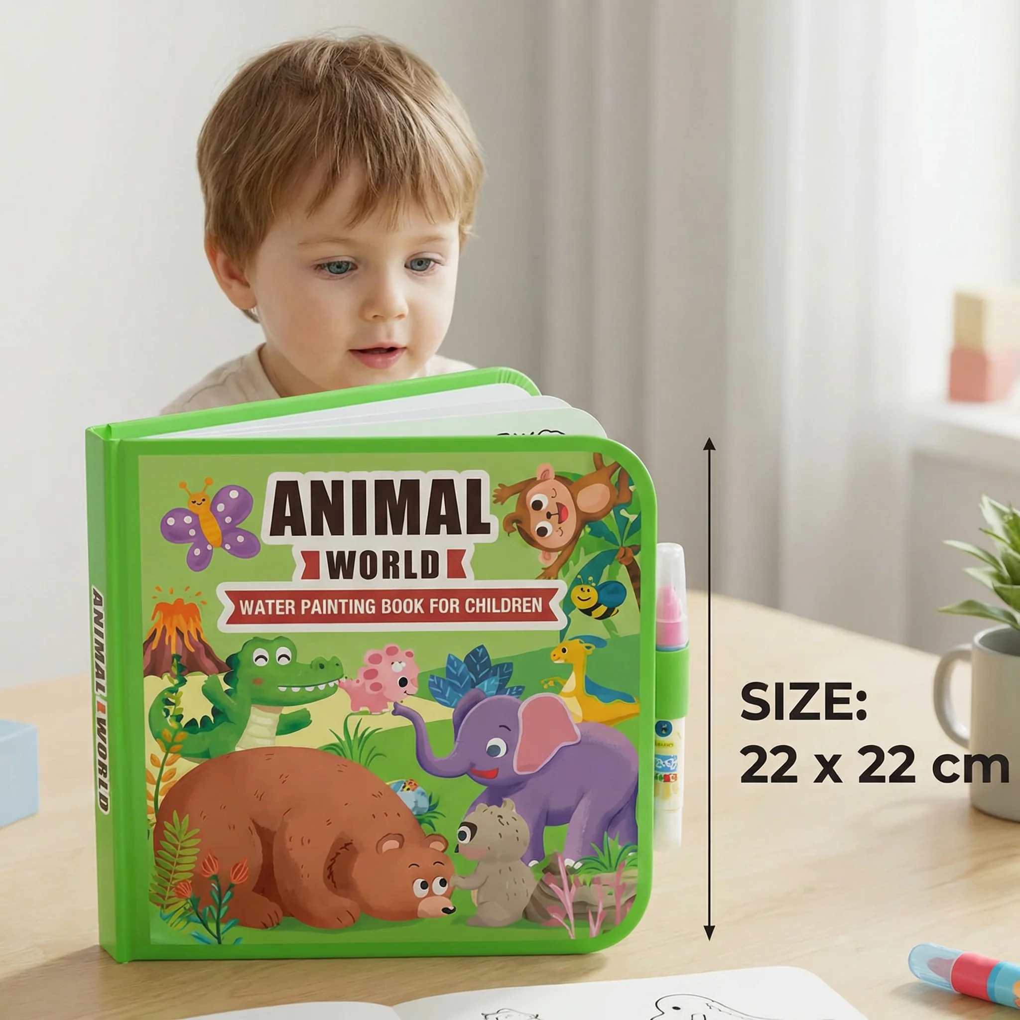 Magic Water Drawing Book – Reusable Mess-Free Colouring Fun - Image 5