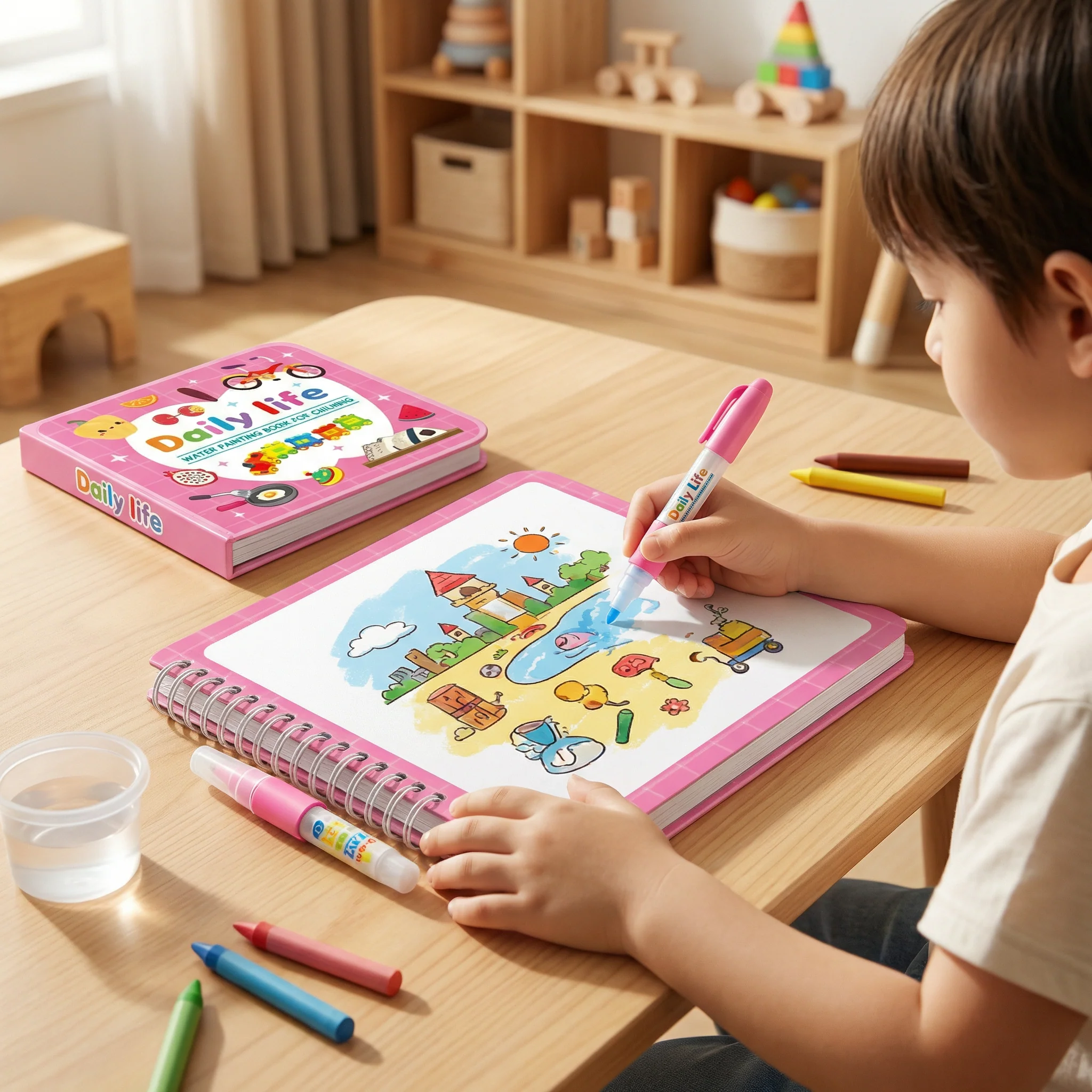 Magic Water Drawing Book – Reusable Mess-Free Colouring Fun - Image 7