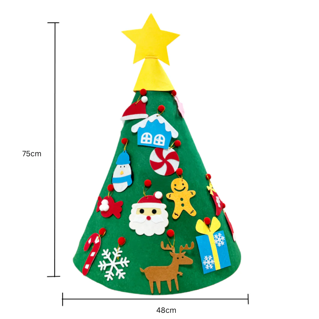 Montessori 3D Felt Christmas Tree - Image 4