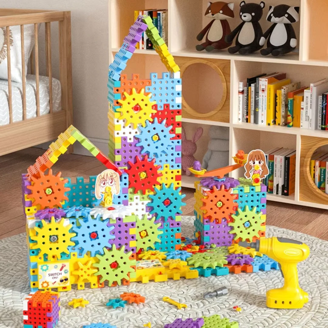Montessori 3D Gear and Puzzle Blocks - Image 4