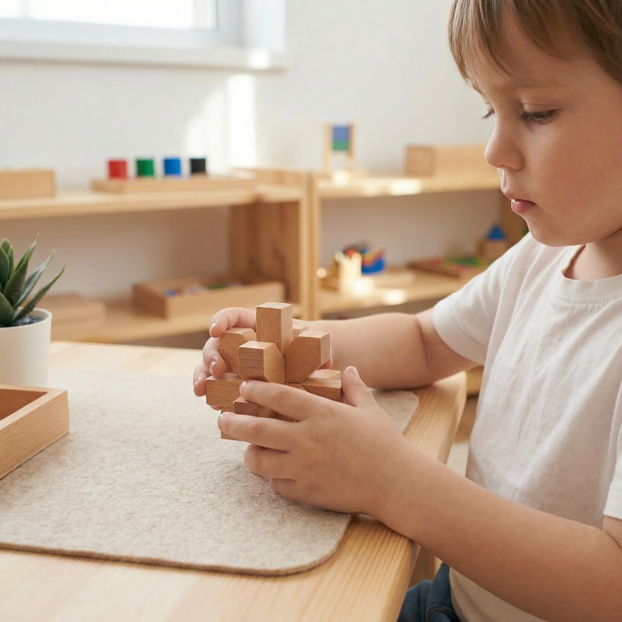 Montessori 3D Wooden Brain Puzzle - Early Learning Toy - Image 9