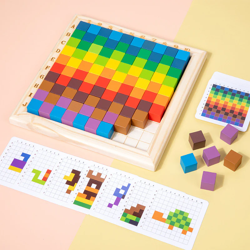 Montessori Colours and Numbers Learning Blocks - Image 4