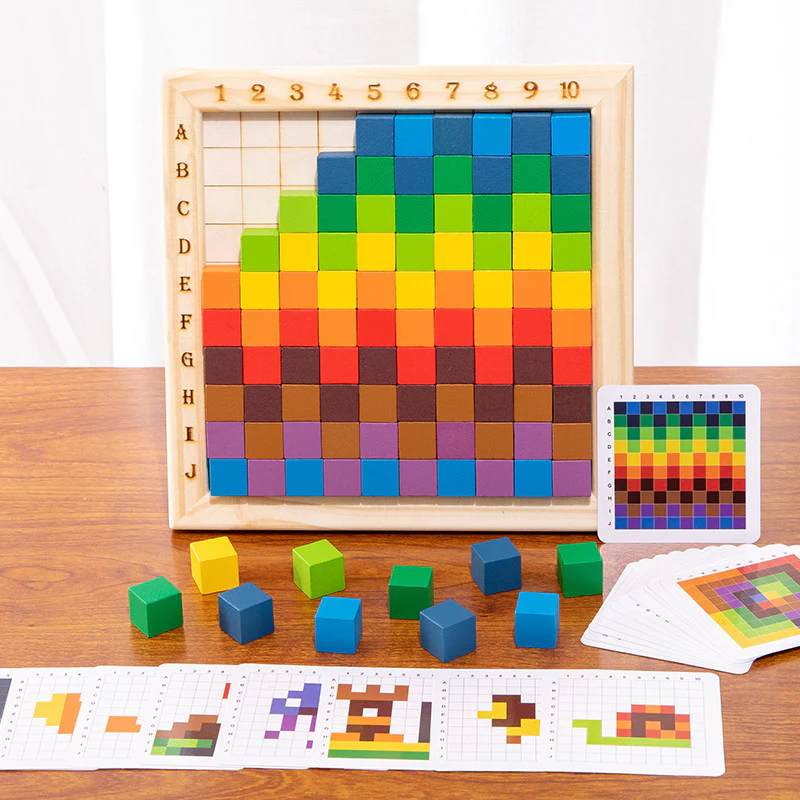 Montessori Colours and Numbers Learning Blocks - Image 6