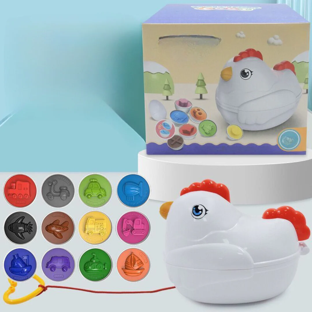 Montessori Shapes and Colors Chicken - Image 4