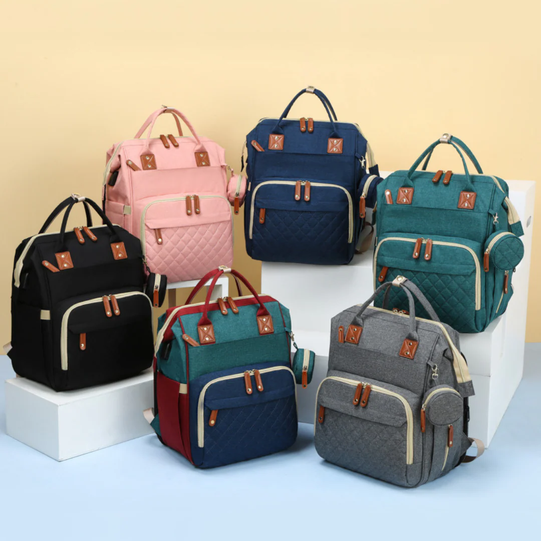 Multifunctional Baby Diaper Backpack with Sleeping Space - Image 11