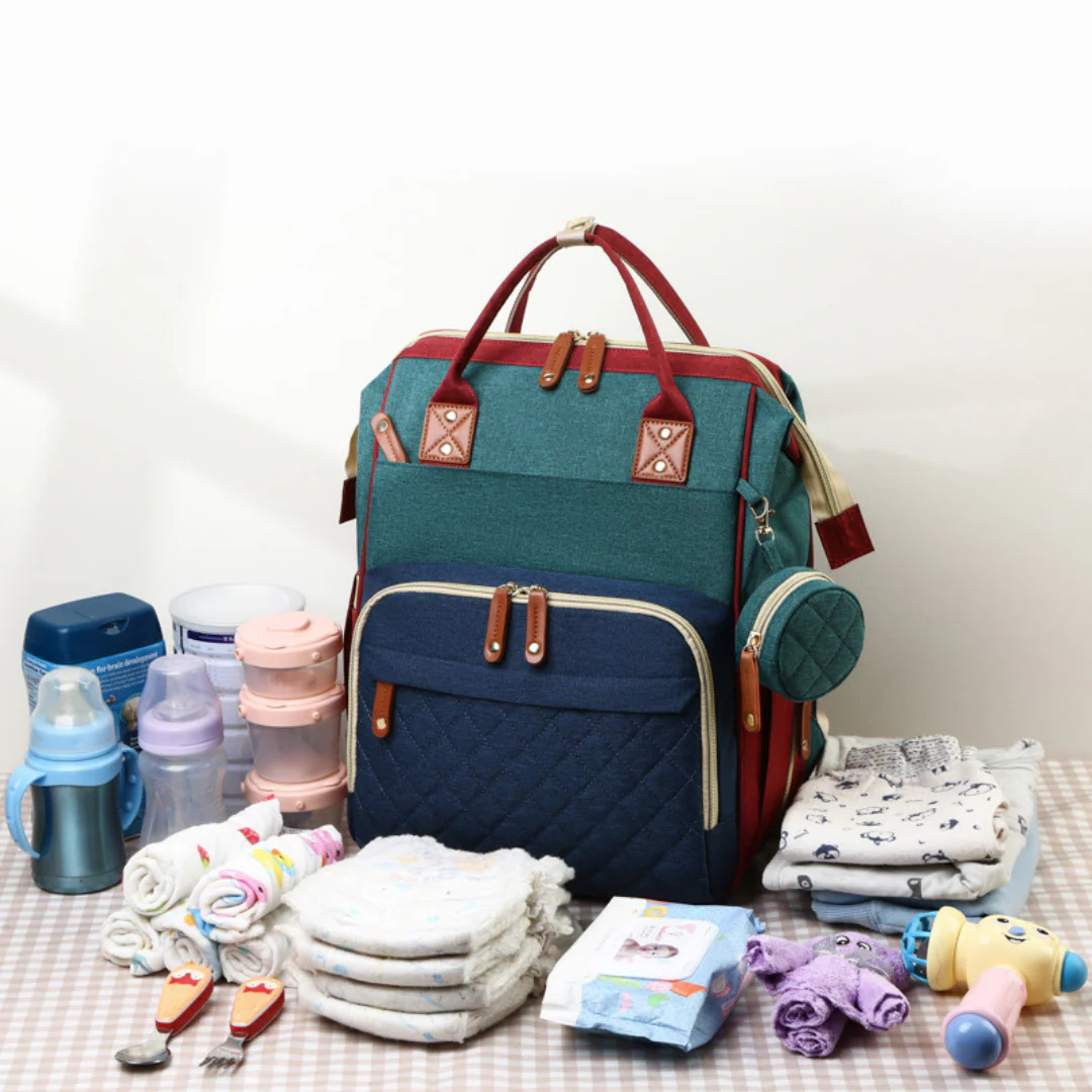 Multifunctional Baby Diaper Backpack with Sleeping Space - Image 8