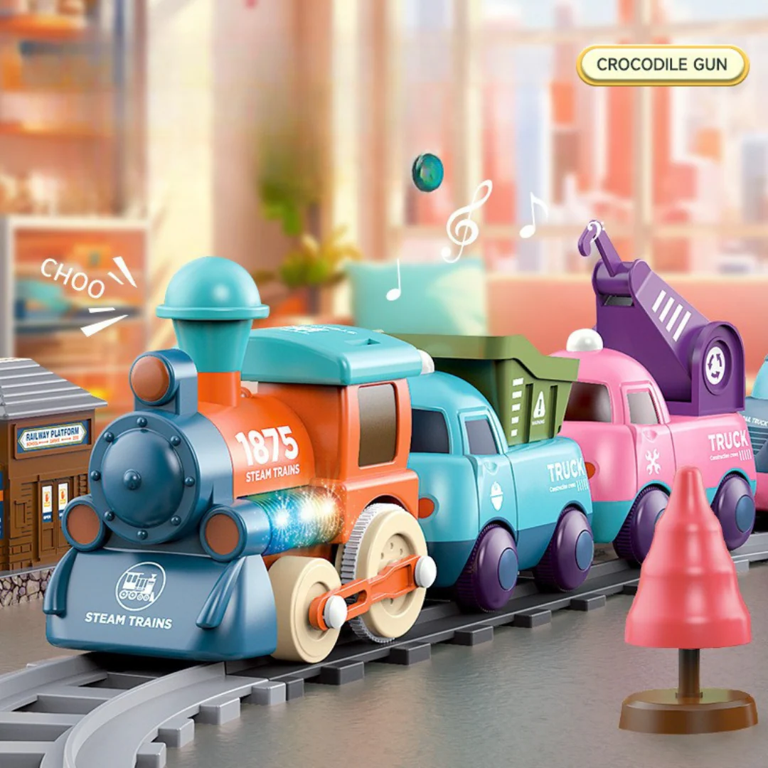 Musical train toy with various trailers - Image 3
