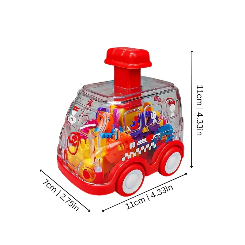 Push & Drive Colourful Gear Cars - Image 4