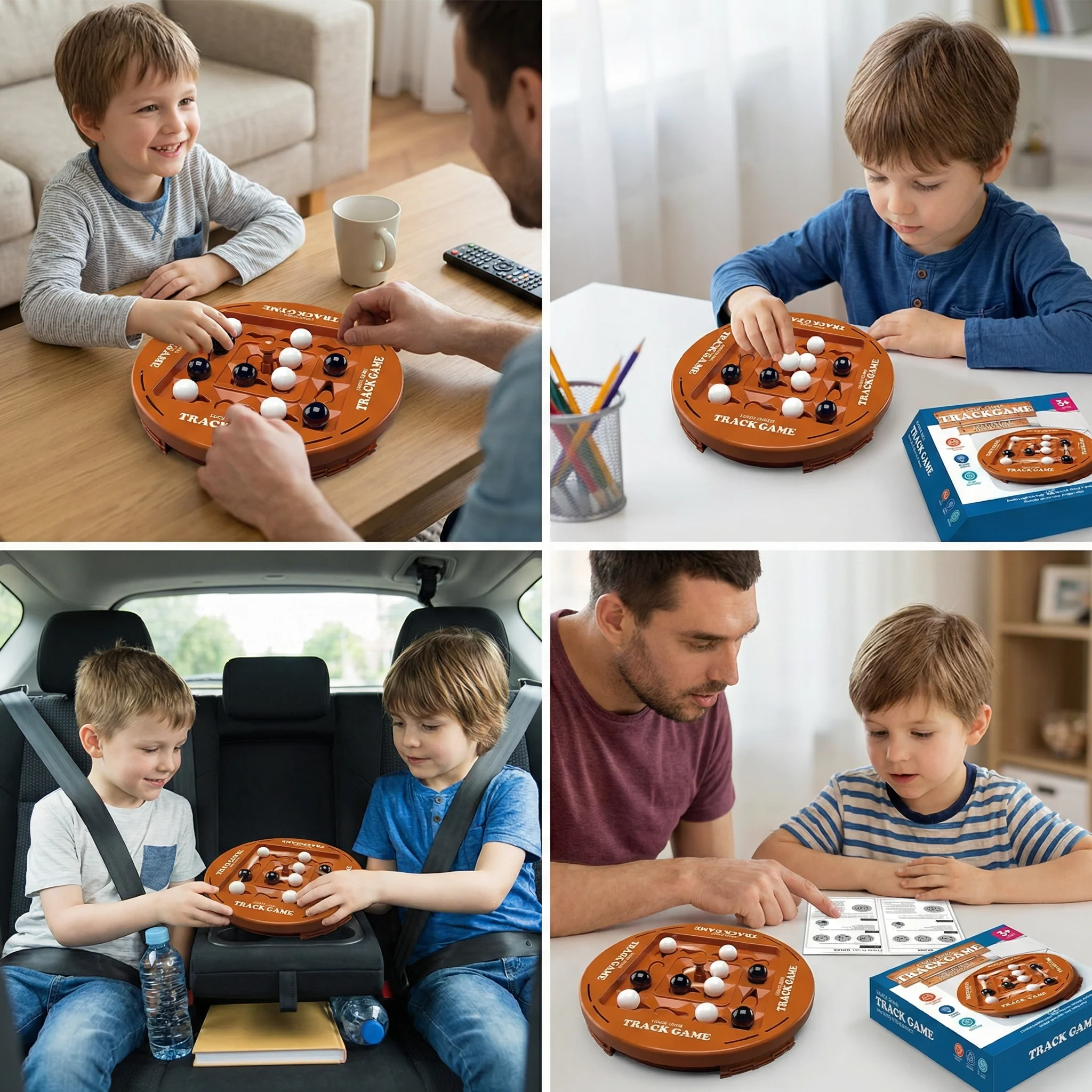 Rotating Logic Strategy Game – 4-in-a-Row Family Brain Teaser - Image 4