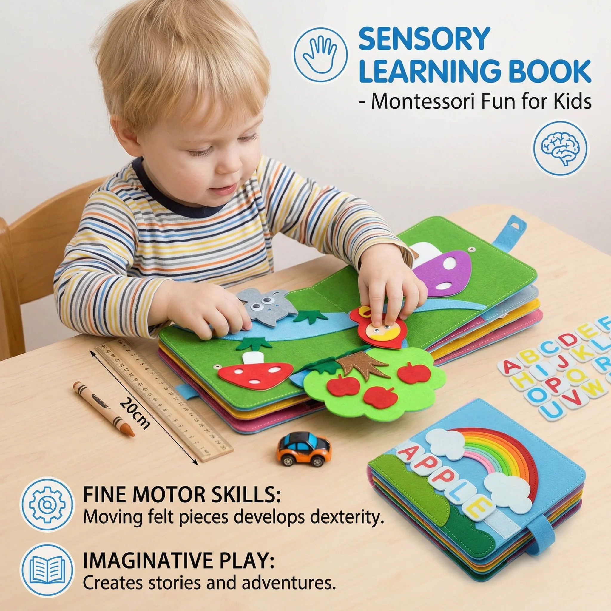 Sensory Learning Book - Montessori Fun for Kids - Image 3