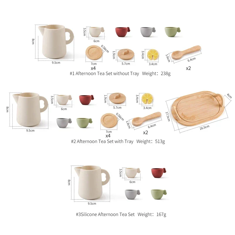 Wood and Silicone Tea Set - Image 6