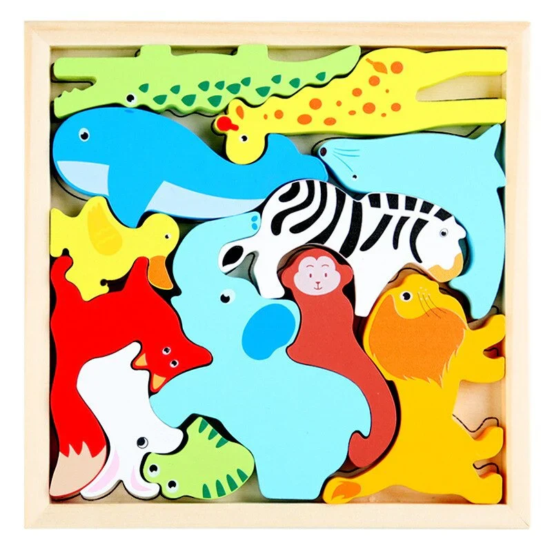WoodlandPuzzle - How Do the Shapes Fit Into the Frame? - Shape Puzzle - Image 10